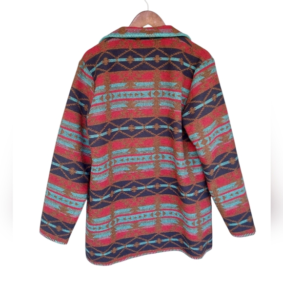 Outback Trading Co. Aztec Colorful Patterned Jacket Blazer - Picture 3 of 7